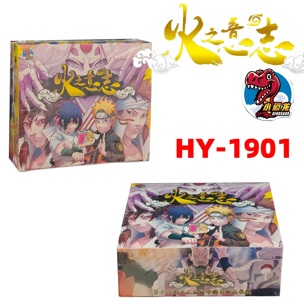 

New Little Dino Naruto HY-1901 Collection Card Original Anime Figure Rare Collection Cards Flash Card Toy for Children Xmas Gift