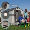 6402 Outdoor Storage Shed, 8 by 12.5 Feet; 2 windows 4