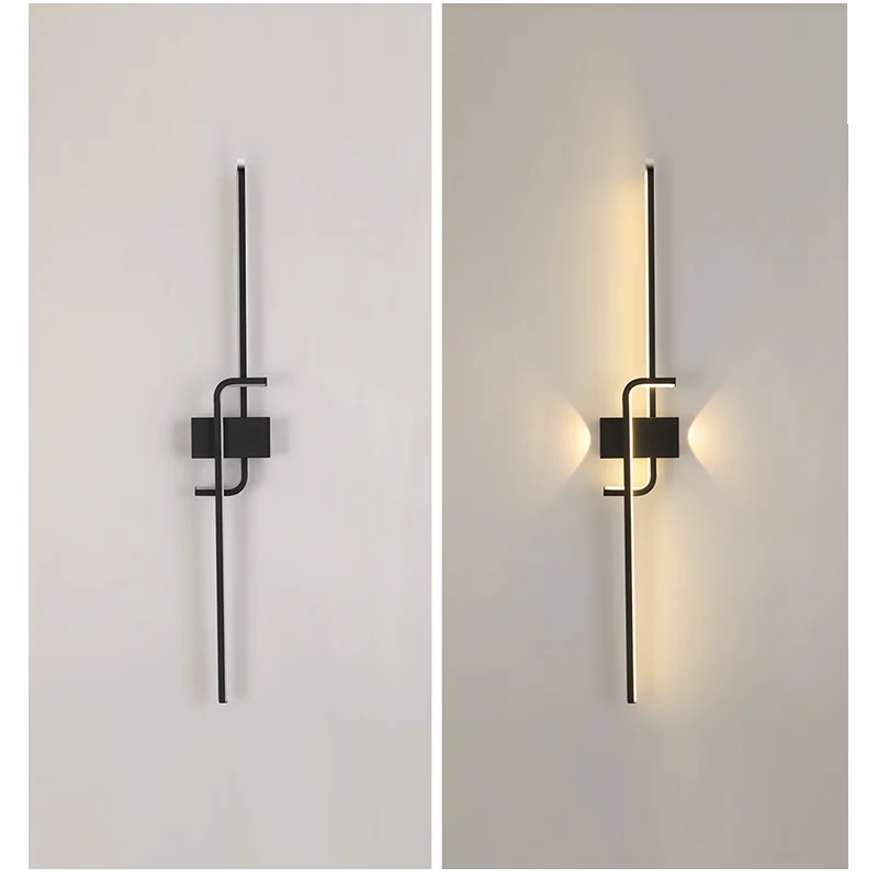 LED 조명용 모던 벽 조명 침실 거실 비디오 벽, 복도 서재 루멘, 홈 장식, 침대 옆 조명 기구