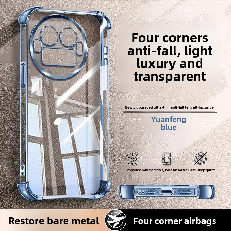 Skin-Friendly Shockproof Acrylic Case with Four-Corner Protection and Full Lens Coverage