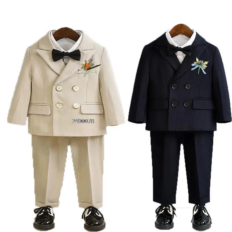 Ragazzi vestito per il matrimonio 1 anno bambino bambini fotografia vestito bambini cerimonia formale smoking vestito bambino festa spettacolo Costume