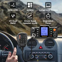WOUXUN KG-M70 25W Mobile Radio Cross Band Repeater Dual Band Long Range 999CH High Power CB Car Radio Station With Microphone 2