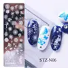 Festive Christmas Nails Stamping Plate Snowflakes Winter Holiday Joy Design Printing Stencil Templates Manicure Tool #Xmas-2022 4