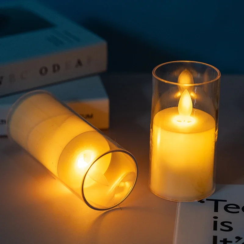 

Flameless LED Candle Creative Wishing Led Tea Light Flameless Candle Halloween Christmas Decor Candle Light