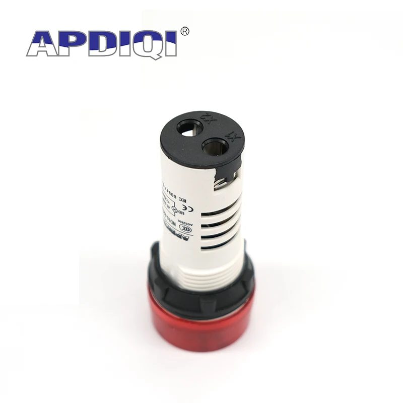 10Pcs AD16-22SM 12V 24V 110V 220V 380V 22mm 플래시 신호등 빨간색 LED 활성 버저 경고음 위험 경보 표시기 긴 소리