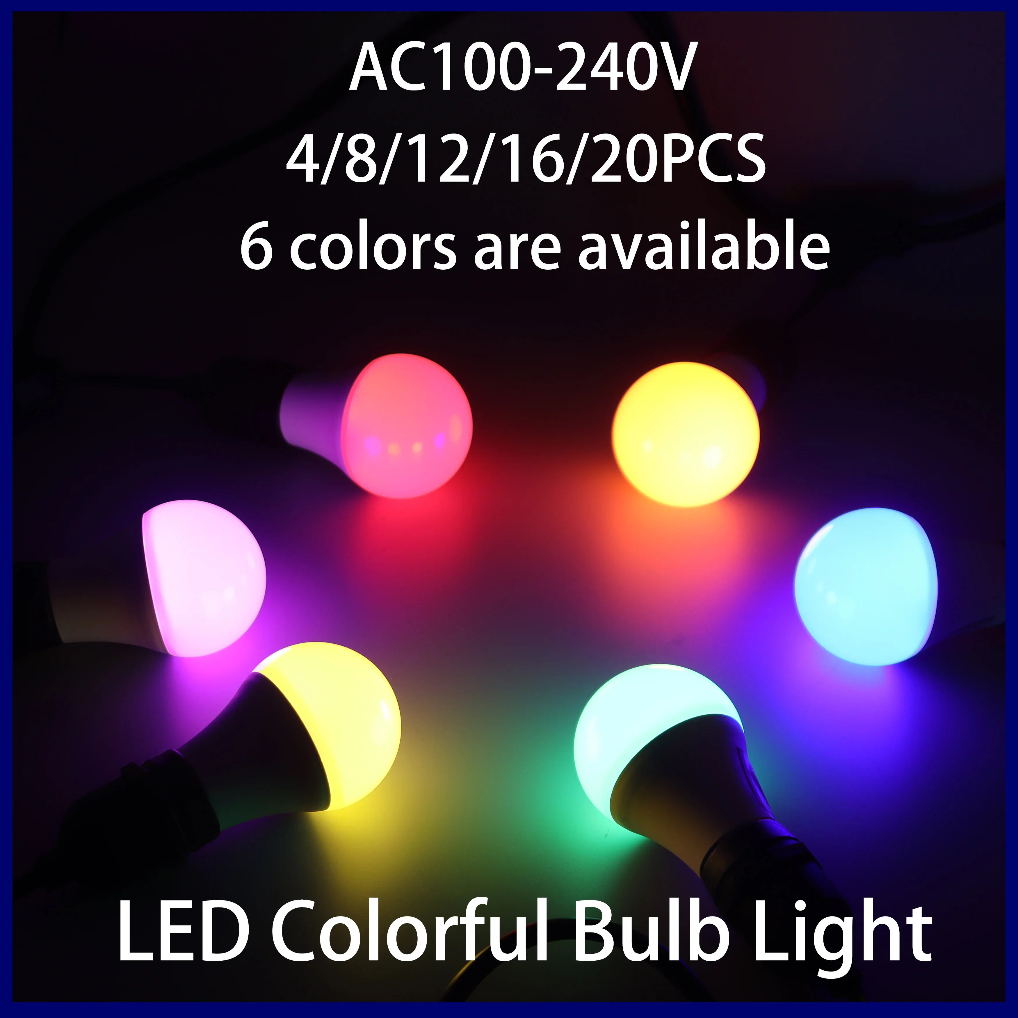 Colorful LED Spotlight Bulb for Festivals and Celebrations