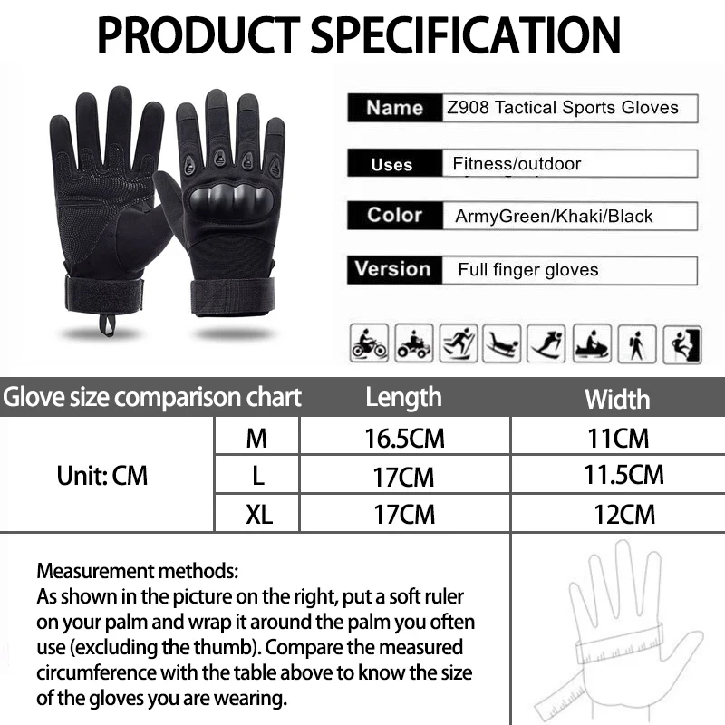 Anti-Skid Touch-screen Full Finger Tactical Gloves Men Women Driving Riding Hunting Motorcycle Climbing Tactical Gloves motorcycle gloves touch screen gloves
