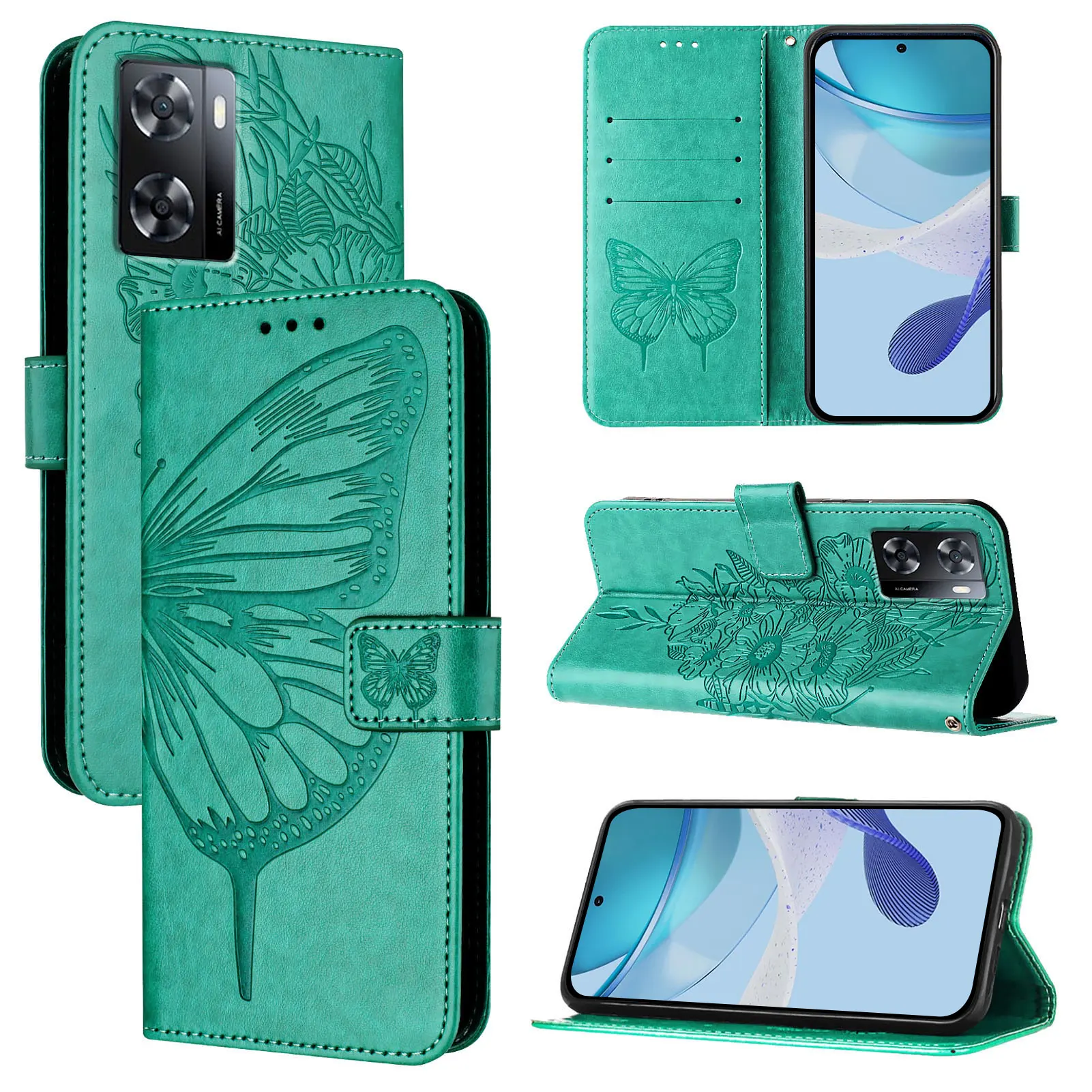 Premium Wallet Flip Case - Skin Friendly Leather Book Coque Cover