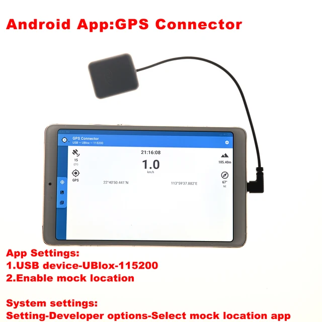 Dual-mode NMEA USB Type C GPS Receiver Type C GPS GLONASS Module for Android Tablet UBX M8030 Chipset 3