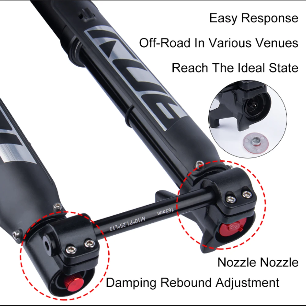 Bolany MTBフォーク27.5インチ バレルアクスルダンピング アルミ