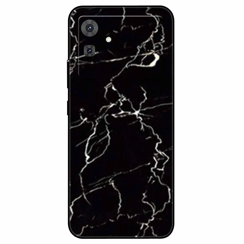 Floral Marble Silicone TPU Soft Phone Case with Cool Print Design