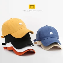 

2022 Letter Embroidery M Baseball Caps Men Women Snapback Hip Hop Hat Spring Summer Breathable Sun Gorras Unisex Streetwear Bone