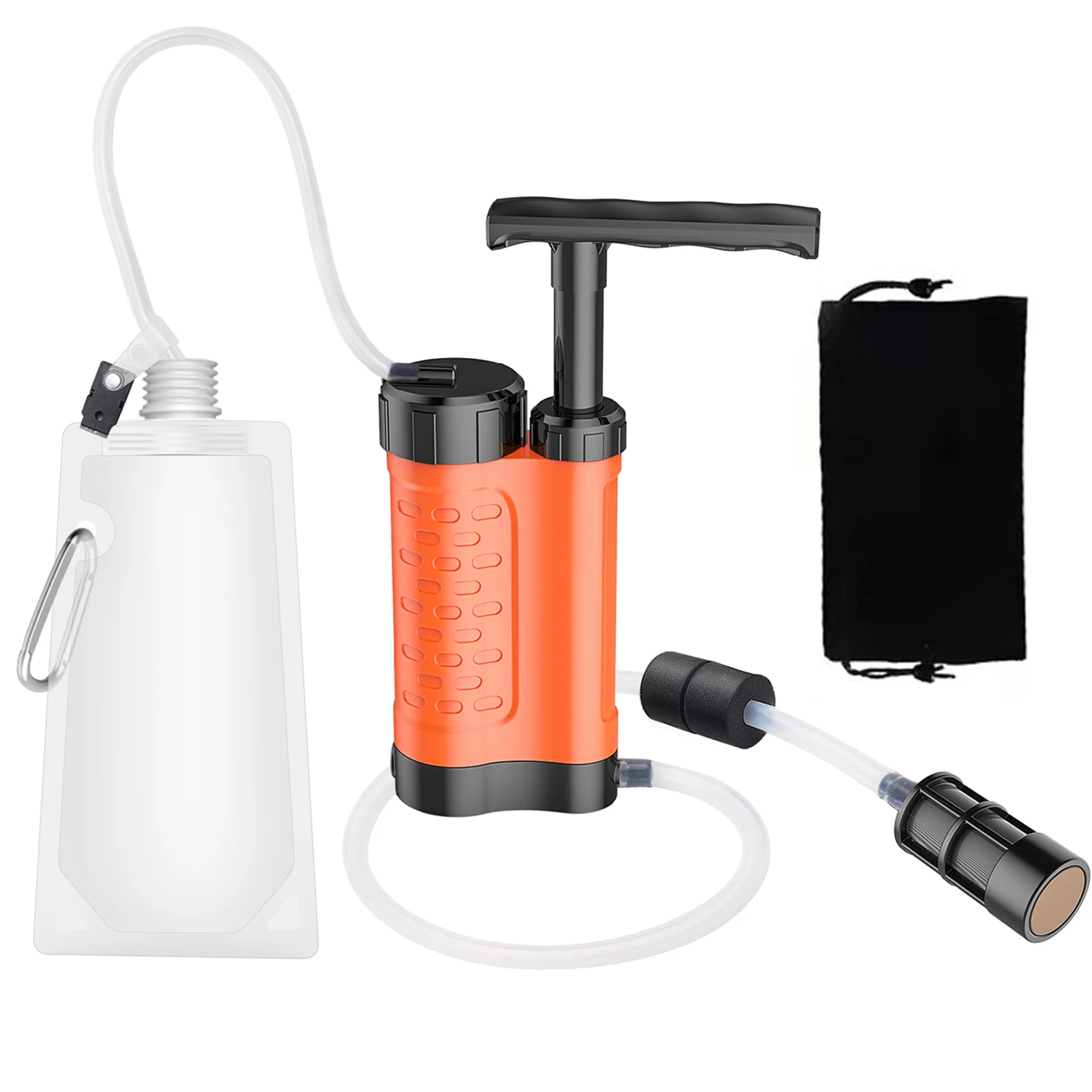 Wasserfiltrationssystem Wasserreinigungspumpe mit 0,01 Mikron Wasserfilter Outdoor-Notfall-Überlebensausrüstung für Camping und Wandern – Detail 20