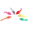 5Pcs Furry Plush Cat Toy Soft Solid Interactive Mice Mouse Toys for Funny Kitten Pet Cats Playing Scratch Training Game Supplies 6