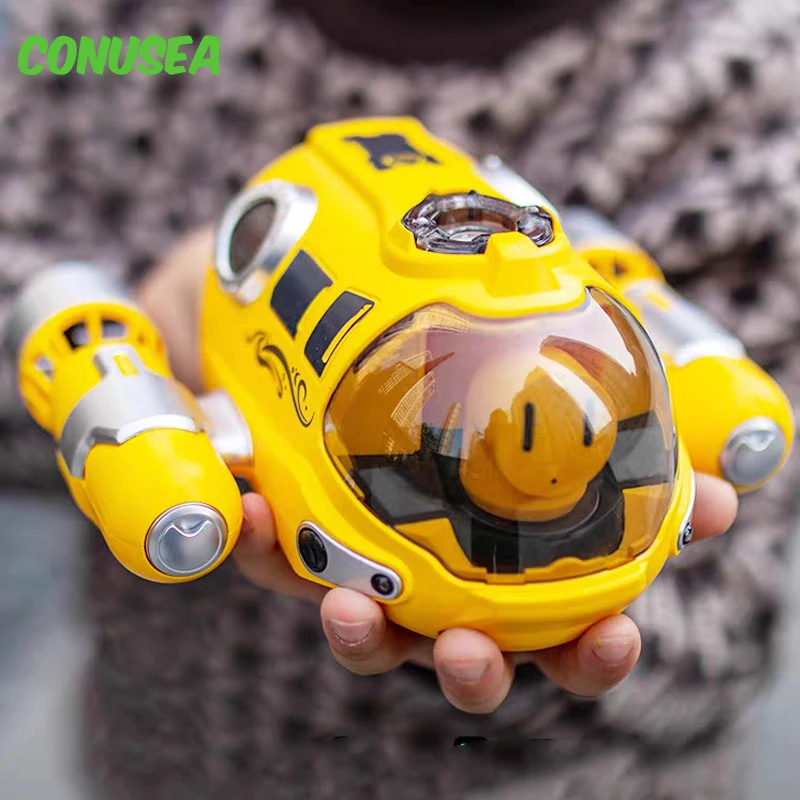 Rc Submarine Spray 2.4G Remote Controlled Boat Underwater Electric Powerboat Waterproof Motorboat Boating Ship Speedboat Toys 3