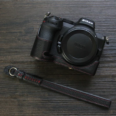 Z5 z6ii z7ii z6 z7保護スリーブボックス,本革カメラ,牛革