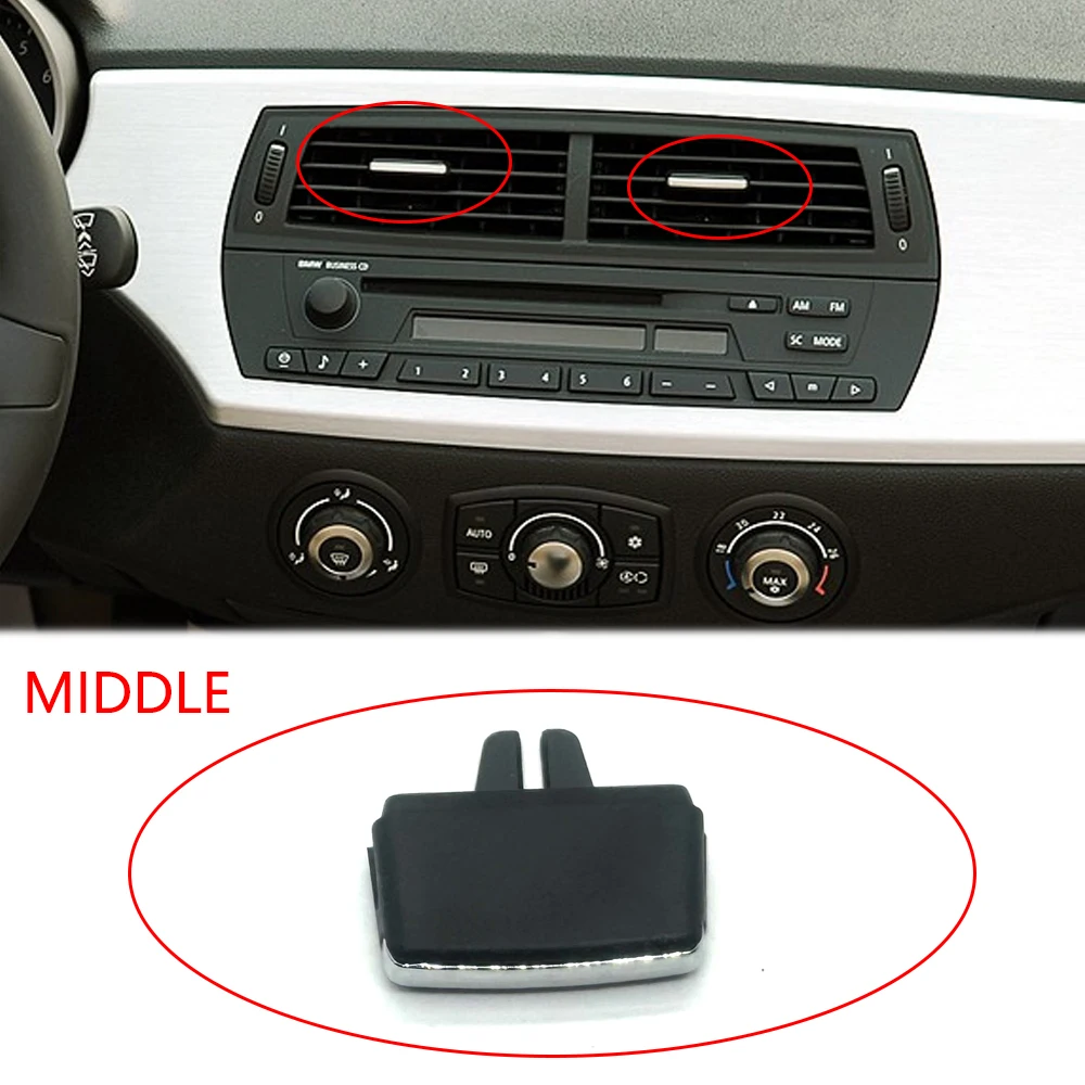 For BMW Z4 E85 E86 03-08 Air conditioning vent outlet card pad clip repair bag wind direction adjustment plectrum knob 2
