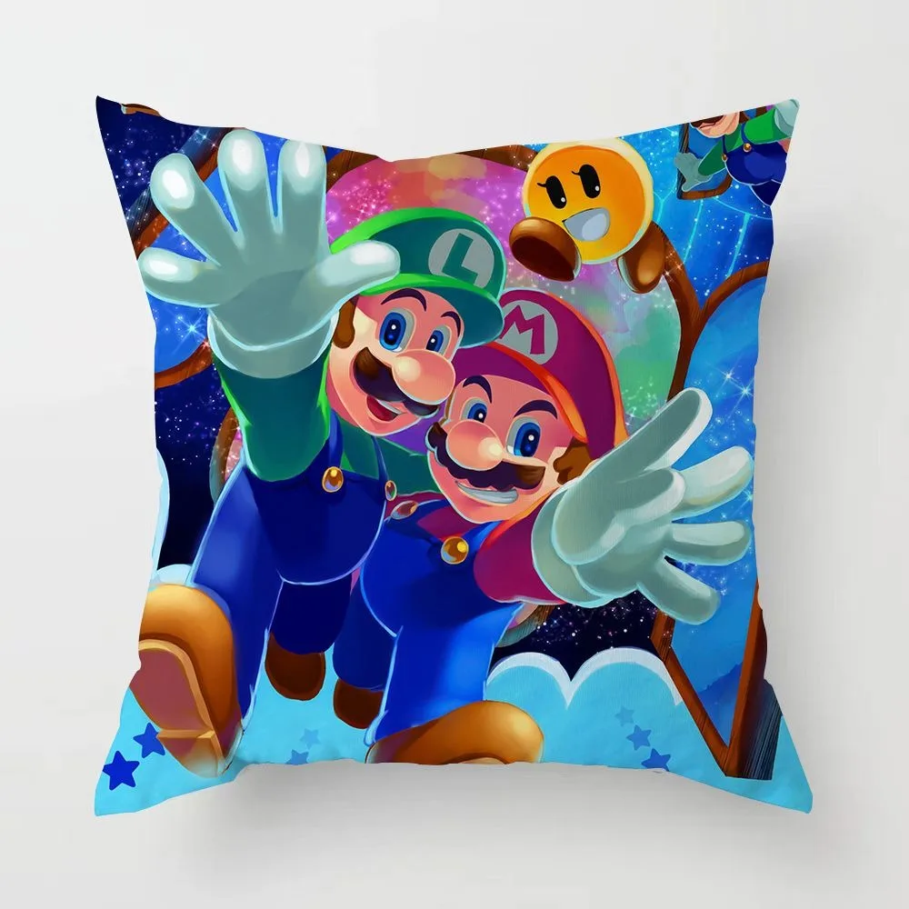 Super Mario pillow case game studio decoration pillowcase living room sofa cushion cover bedroom room home decoration 3