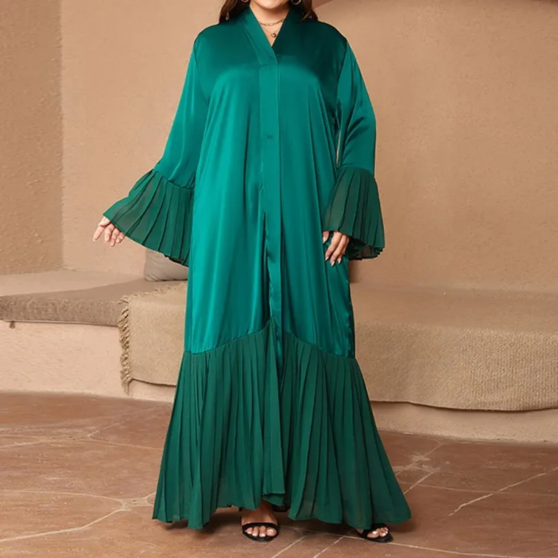 Open Abaya Dubai Kaftan Muslim Cardigan Abayas Dresses for Women 2024 Casual Kimono Robe Femme Caftan Turkish Islamic Clothes