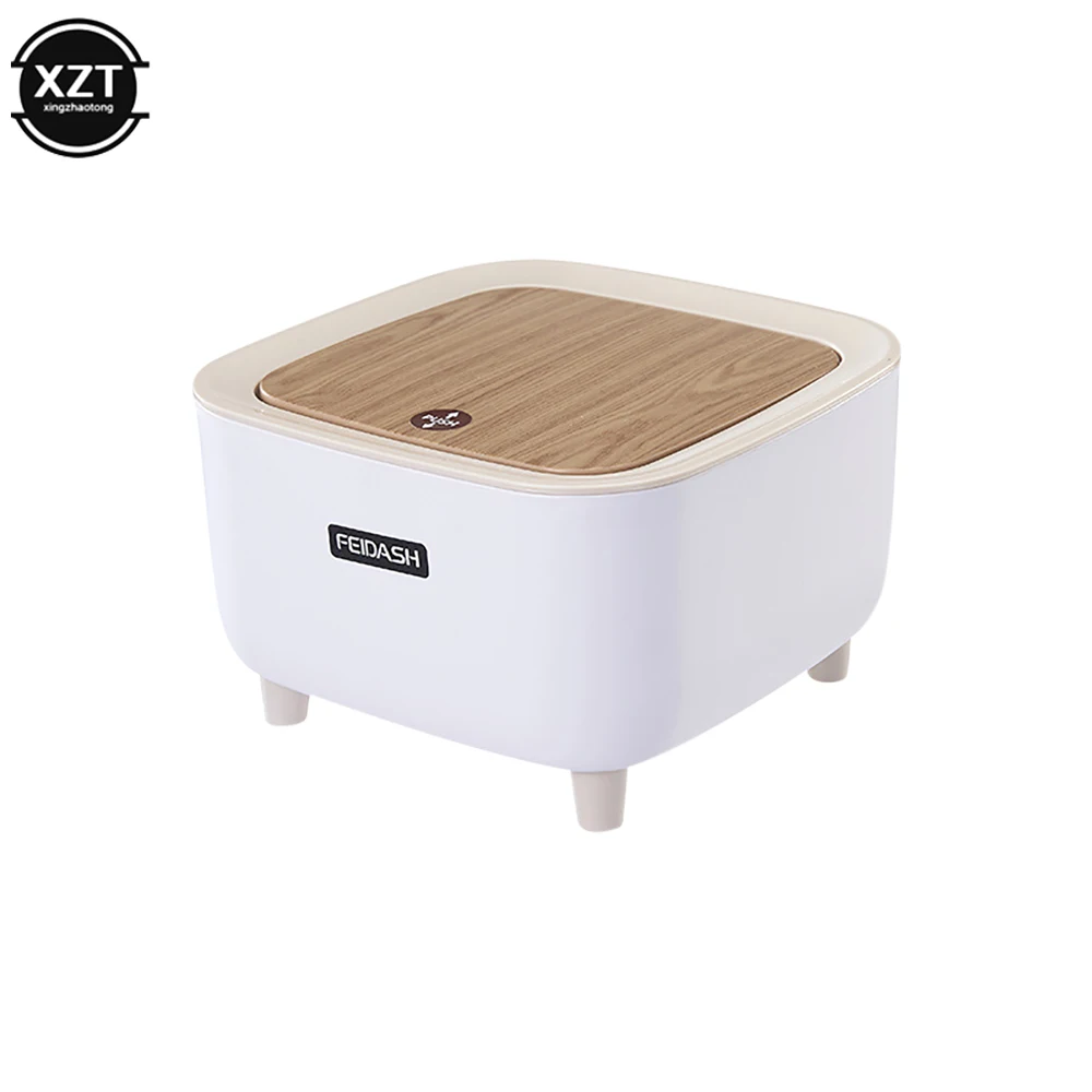 Mini Garbage Can Japanese Desktop Trash Can Simple Press Trash Storage Bin Cute Round Car Dustbin Table Bin,car trash can