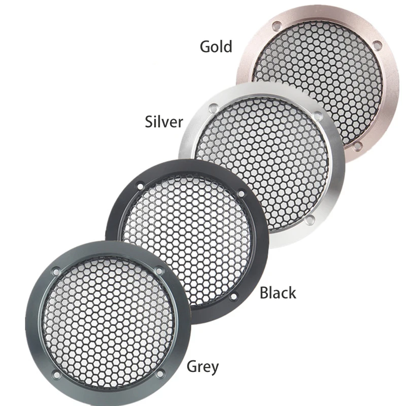 1.5/2/3/3.5/4/6 인치 스피커 네트 커버 고급 자동차 홈 메쉬 인클로저 스피커 Aluminu 프레임 트위터 금속 철 와이어 그릴