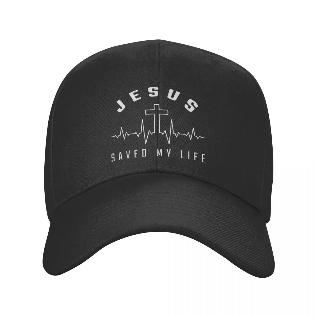 

Punk Jesus Saved My Life Baseball Cap for Men Women Adjustable Christian Religious Faith Dad Hat Sun Protection Snapback Hats