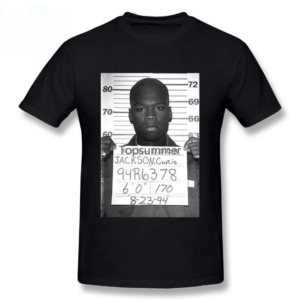 

50 Cent Cotton T Shirt Men Funny Fiddy Five-O Print Tee Shirt Casual T-Shirt Mens Streetwear T Shirt Fashion Cotton Tshirts 2018