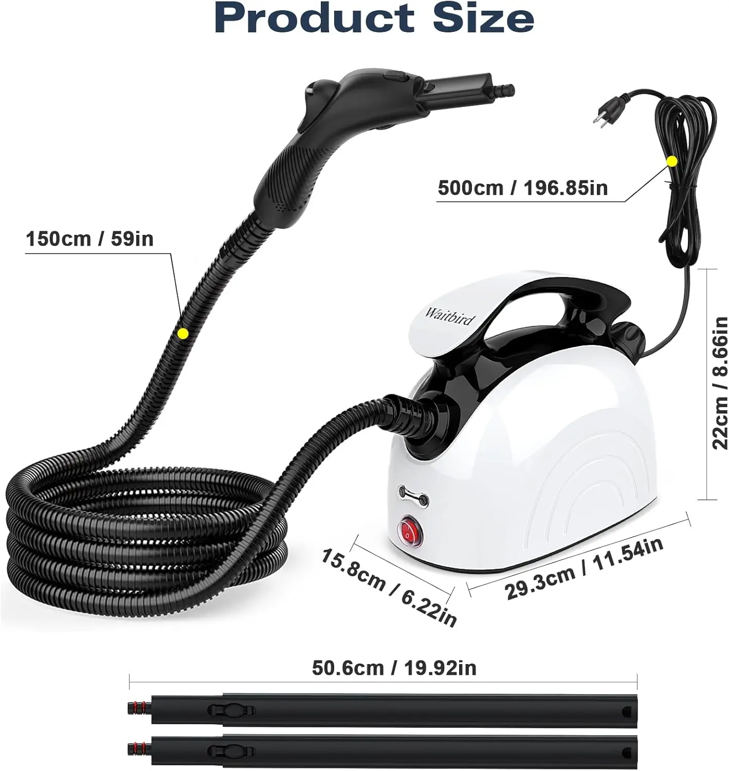 Steam Cleaner, Multipurpose Powerful Steamer with 21 Accessories, Portable Handheld Steam Mop with 38OZ Tank, Natural Cleaning 6