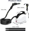 Steam Cleaner, Multipurpose Powerful Steamer with 21 Accessories, Portable Handheld Steam Mop with 38OZ Tank, Natural Cleaning 6