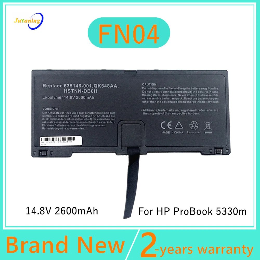 Batteria Per Notebook HP ProBook 5330m, 14.8V 3000mAh 4 Celle - Compatibile M5330, FN04, 634818-271