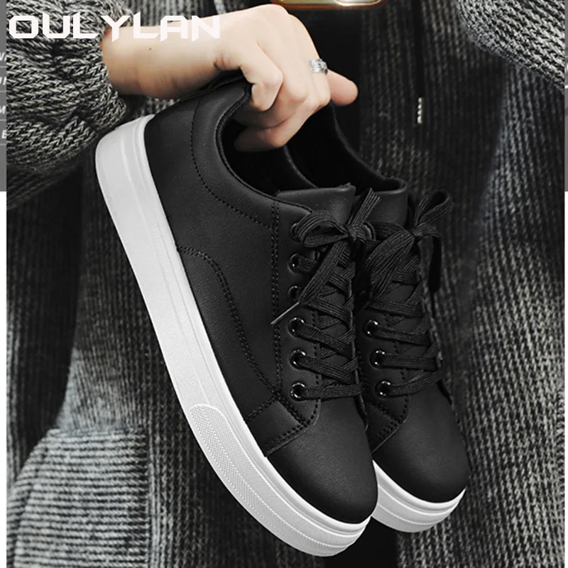 Casual Sneakers Solid Color Men Artificial PU