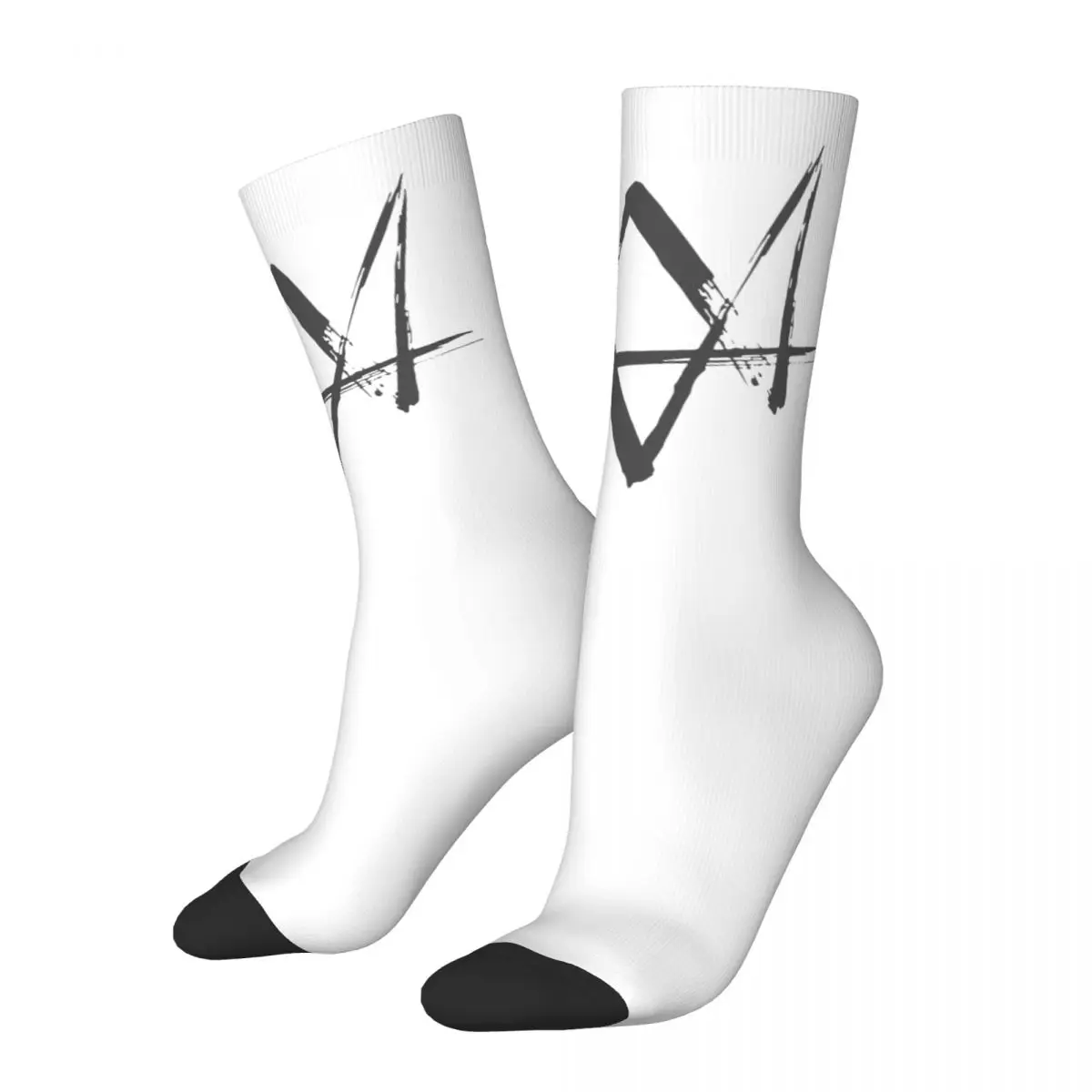 Autumn Winter Harajuku Men'S Women'S Watch Dogs Legion Socks Sweat Absorbing Middle Tube Socks
