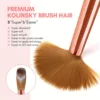 3Pcs Acrylic Nail Brush Set #8/10/14 Professional Acrylic Powder Extension Nail Brushes Nail Art 3D Carving Manicure Salon Tools 4