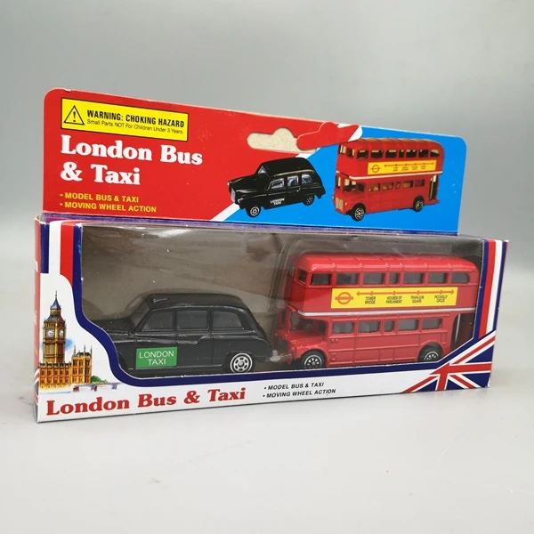 Vintage New Old Stock Corgi Diecast London Bus And Taxi