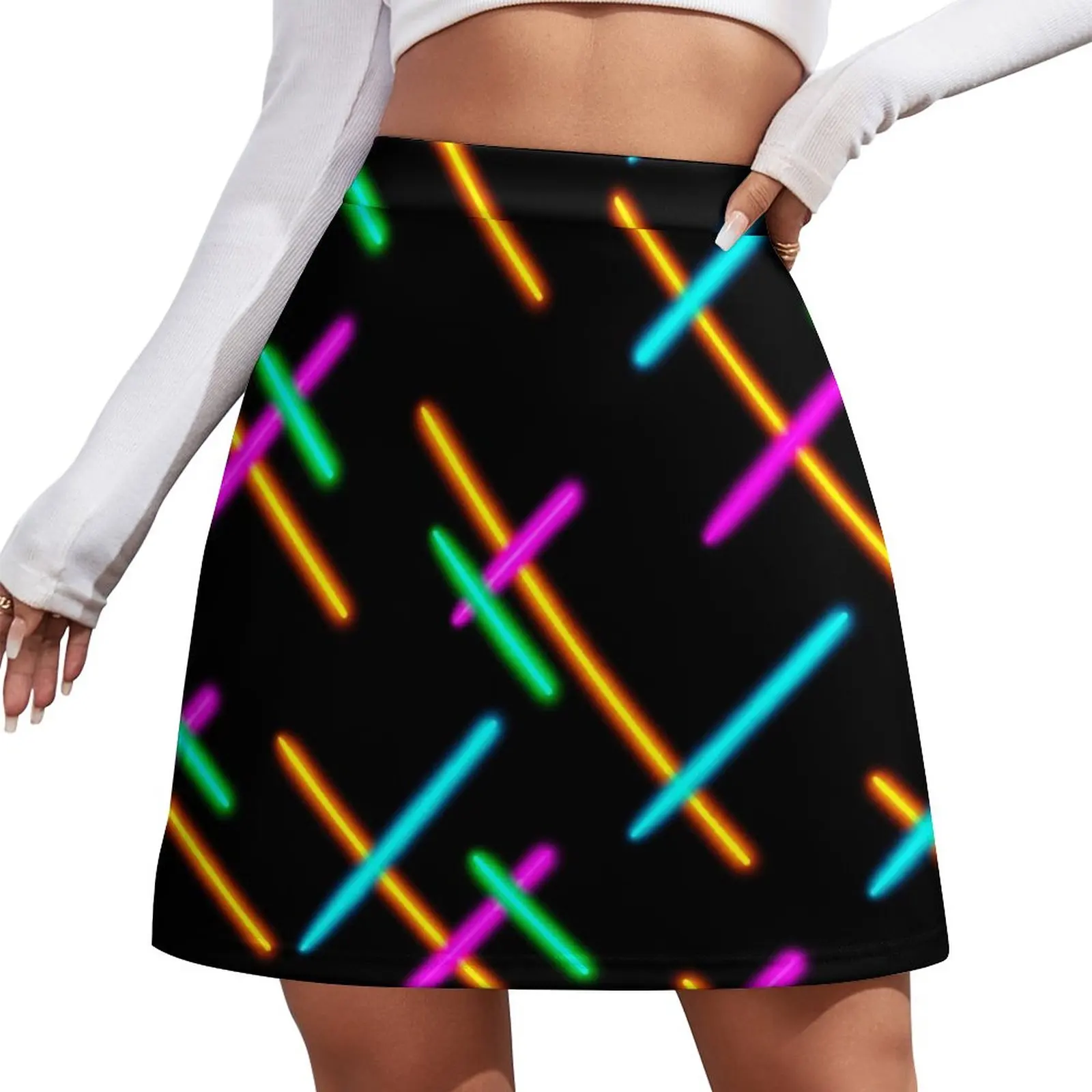 проектор neon night Neon Mini Skirt skirts for women night club outfits