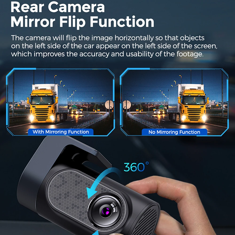 AZDOME-Cámara de salpicadero DVR M550 Pro para coche, dashcam de 5,8 Ghz,  WiFi, 3,19 , IPS, 2 o 3 canales, GPS, visión nocturna Dual, 4K + 1080P,  Monitor de estacionamiento