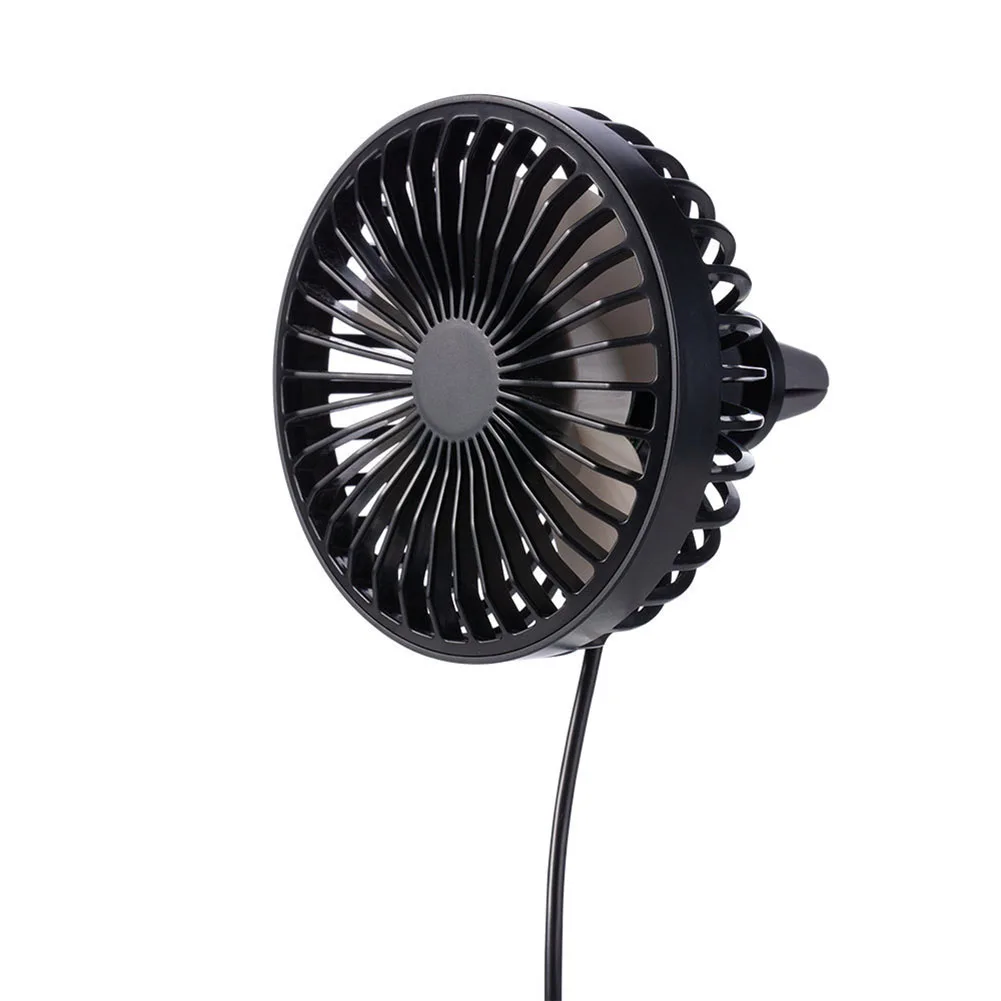 Carro USB Fan com Night Light, Clipe giratório de 360 °, ventilador para caminhão, SUV, RV, venda quente, novo e de alta qualidade, 2024