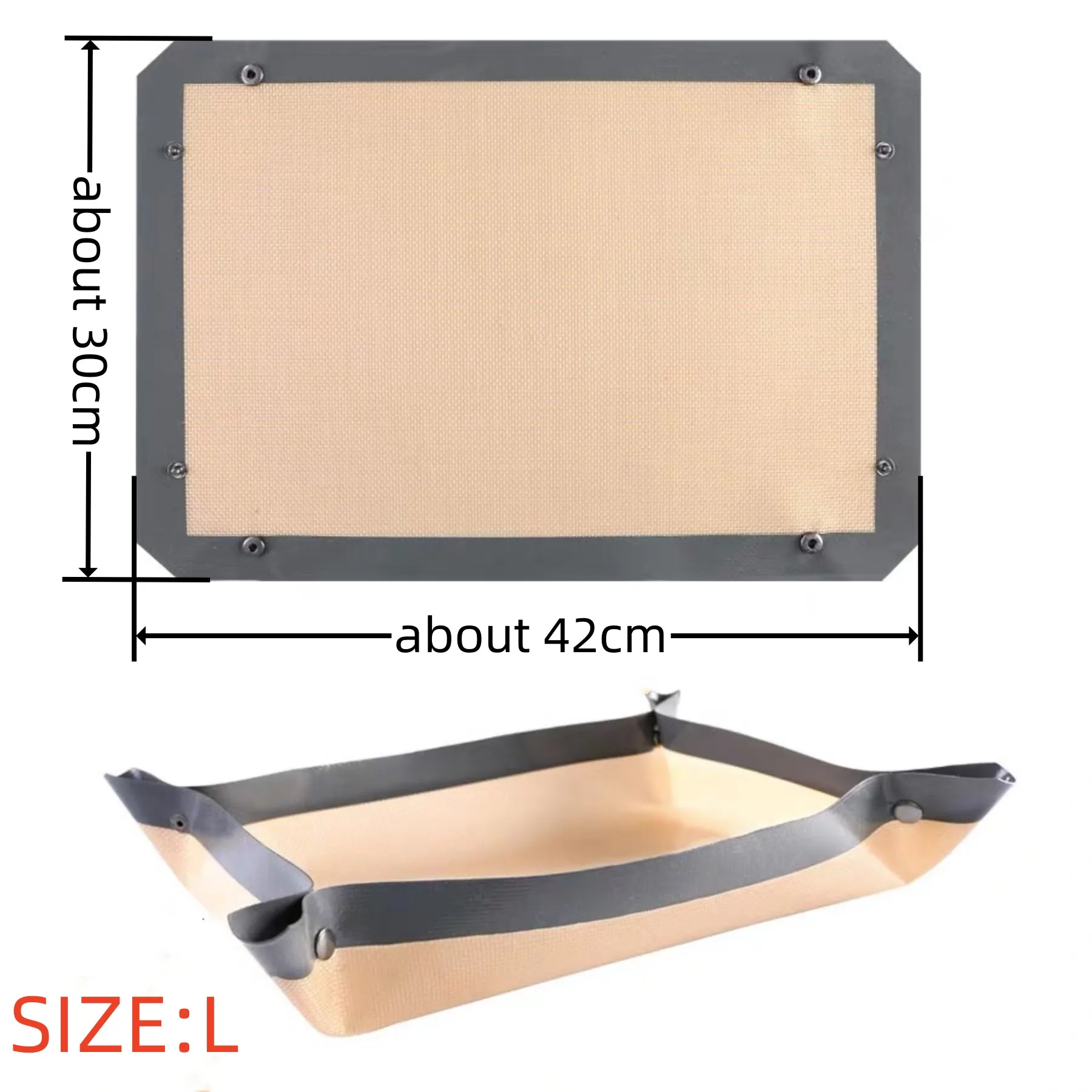 Thickened High-Temperature Resistant Macaron Cookies Roasted Chicken Grilled Fish Silicone Fiber Baking Tray Gift silicone baking tray