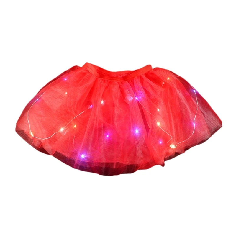 Ballet Tutu Skirt Toddler Girl Tutu Skirt with LED Princess Fairy Dress Glowing Tulle for School Play Ballet children skirts led clothing ballet tutu skirt