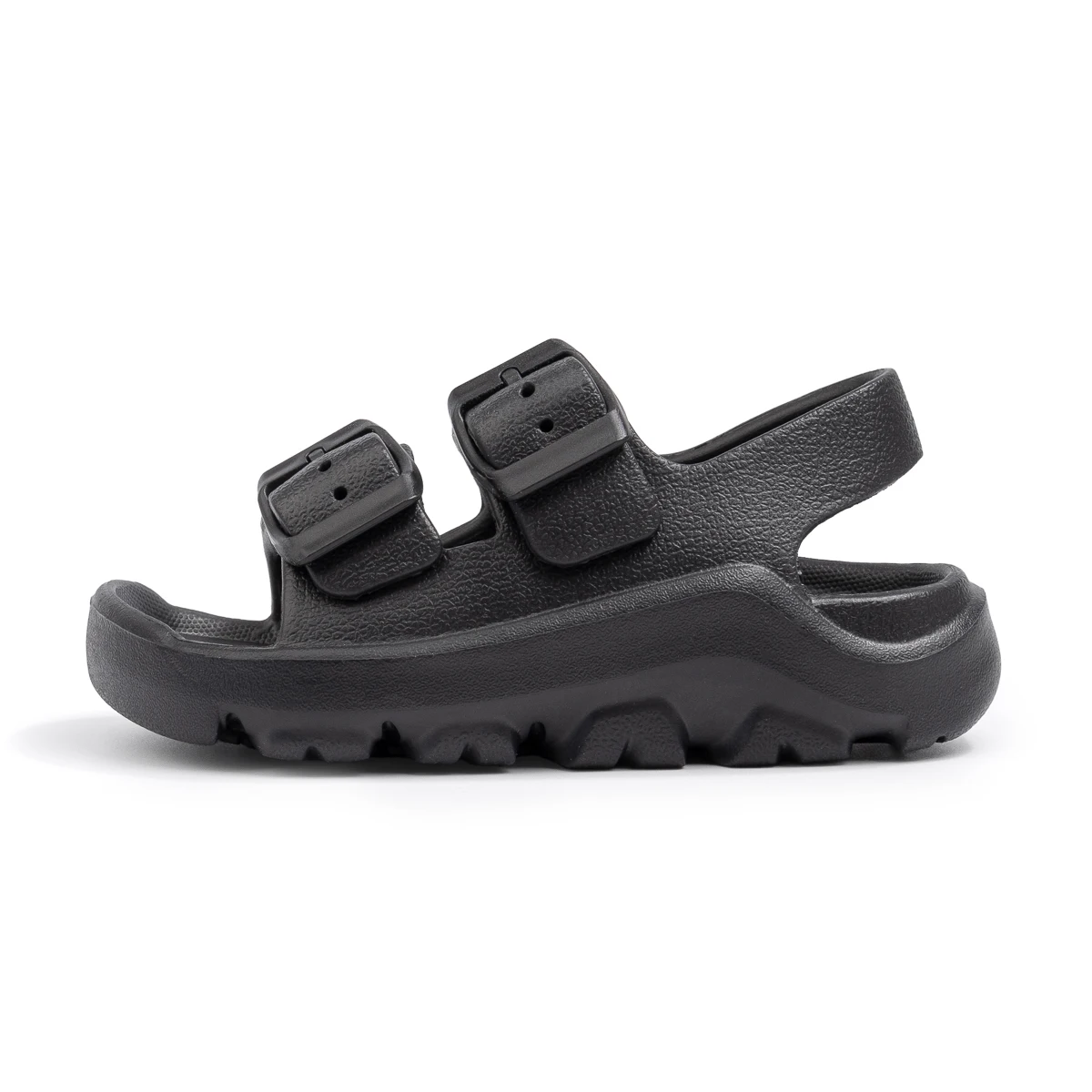 Jungen & Mädchen Doppelschnallen-EVA-Sandalen Kleinkinder Verstellbarer Rückenriemen Dicke Sohle Sommer-Strandschuhe – Detail 16