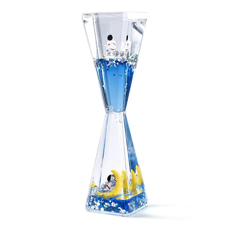 

Creative Astronaut Liquid Hourglass Oil Drop Ornaments, Beautiful Sand Clock, Office Children's Desktop Clock