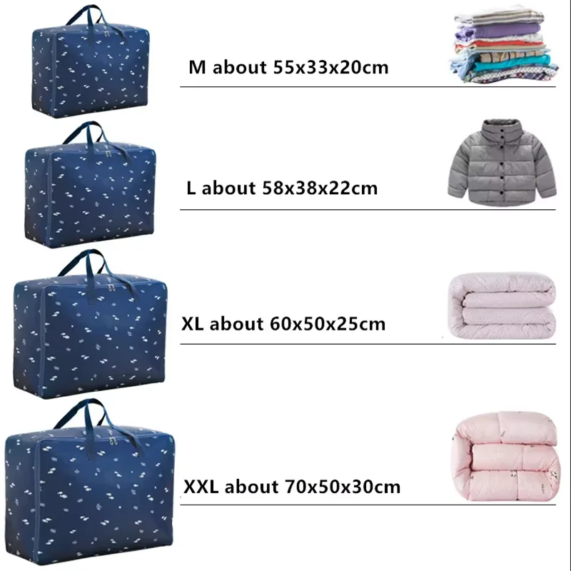 Wardrobe Large Capacity Cotton Quilt Clothes Storage Organizing Bag Student Luggage Storage Bag Toy Miscellaneous Storage Bag 2