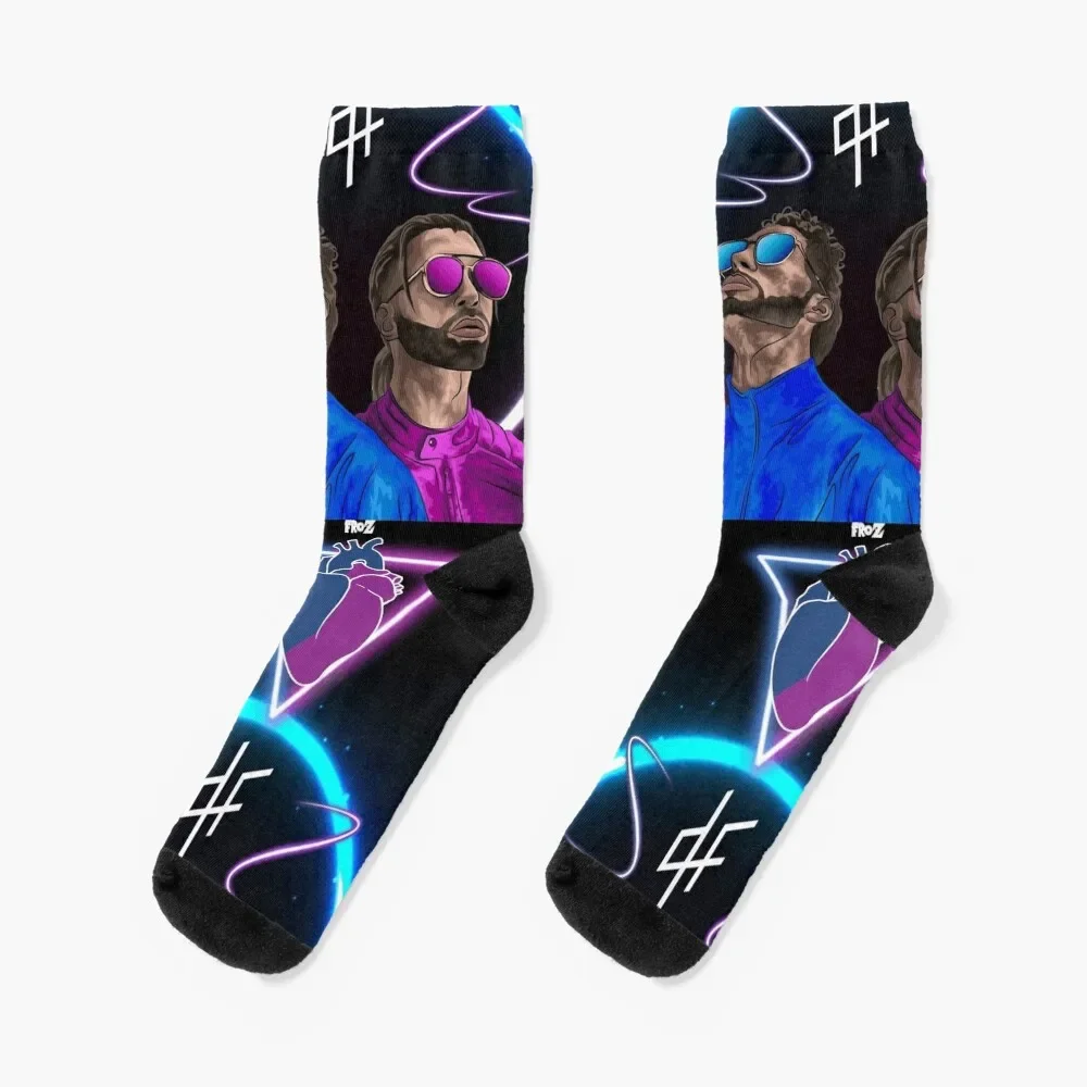 

PNL - DF COEUR ET TETE DANS L'ESPACE Socks anti-slip custom professional running cute Socks Girl Men's