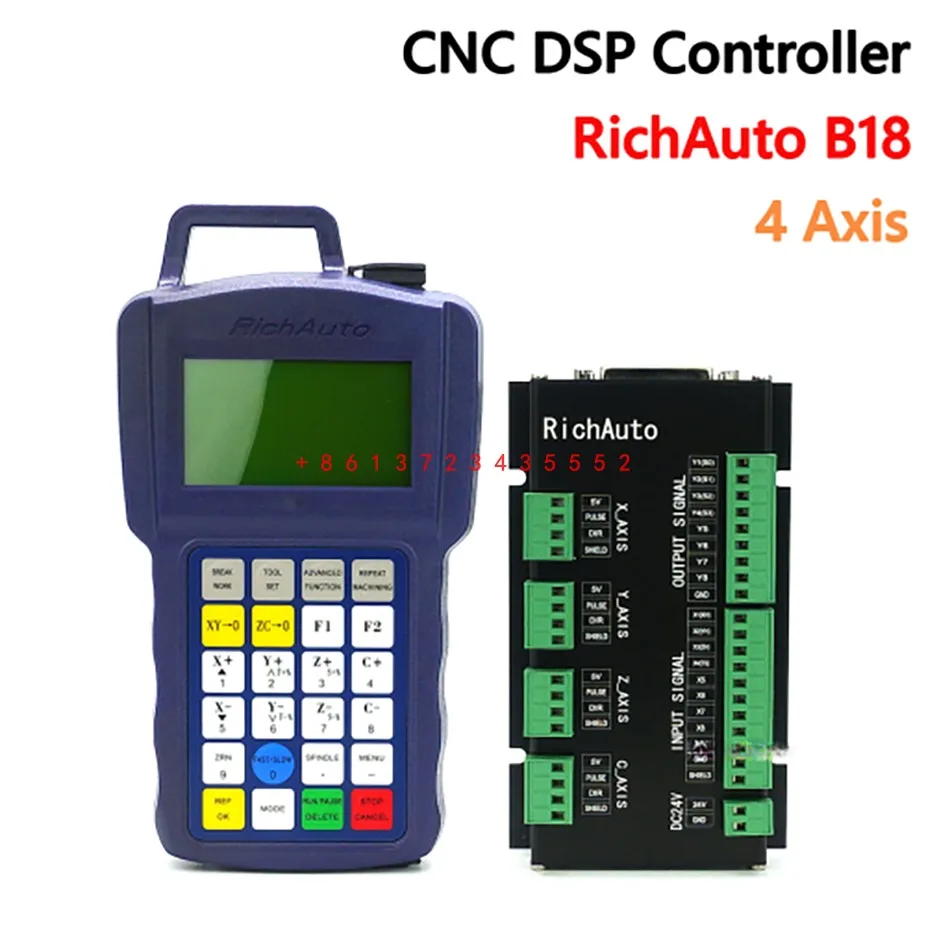 Фото 4-осевой контроллер ЧПУ RichAuto DSP B18 B18S B18E, USB-соединение, система управления движением для ЧПУ-маршрутизатора, замена A18 руководства №2
