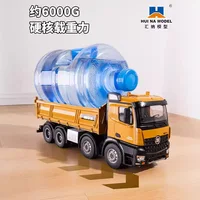12-Channel Huina 536 Remote Control Truck Alloy Full Proportion With Light 8 Wheel Heavy Engineering Self-Unloading Rc Truck Toy 2
