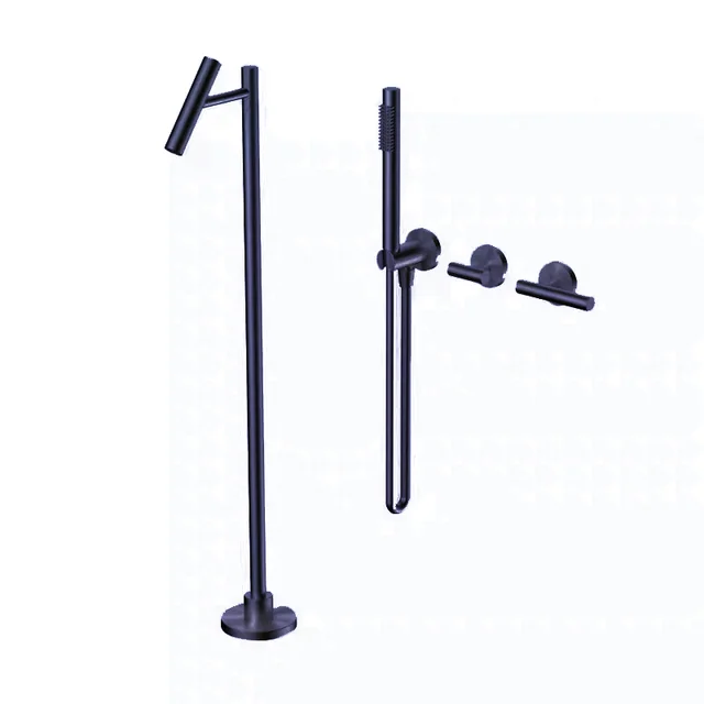 ก๊อกน้ําอ่างอาบน้ํามือถือห้องน้ําก๊อกน้ําขาตั้งก๊อกน้ําติดผนังแยก Body Torneiras Banheira อ่างอาบน้ํา 5