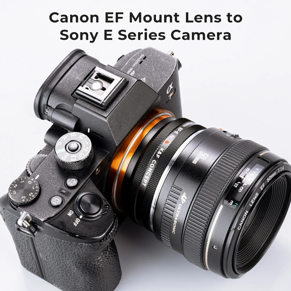 K & F Concept-anillo adaptador de cámara para EF-E, lente de montaje Canon  EOS EF a Sony E FE, A6400, A7M3, A7R3, A7M4, A7R4 _ - AliExpress Mobile