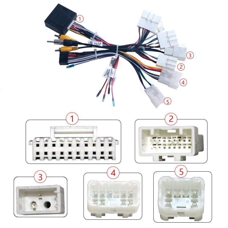 For Toyota Corolla/camry/rav4/crown/reiz 16pin Android Wire Harness