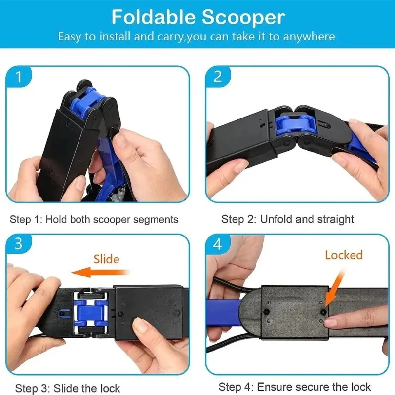 Long Handle Folding Pooper Scooper 5