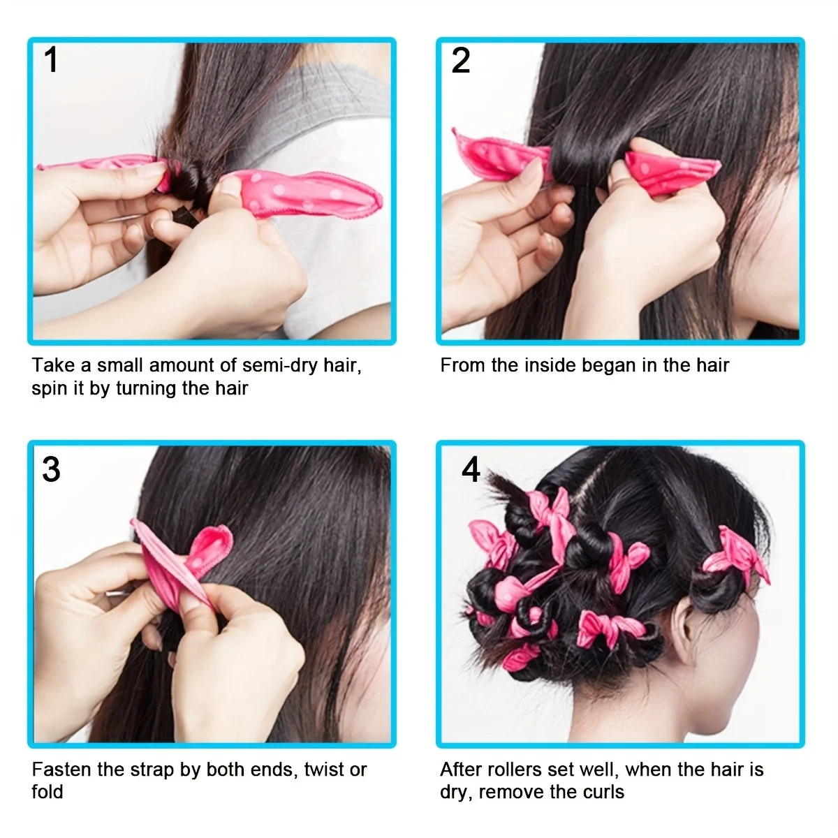 10/20/30pcs flexible no-heat hair curlers night sleep foam overnight sleeping hair rollers DIY sponge styling tools